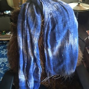 Extra large woven cotton scarf